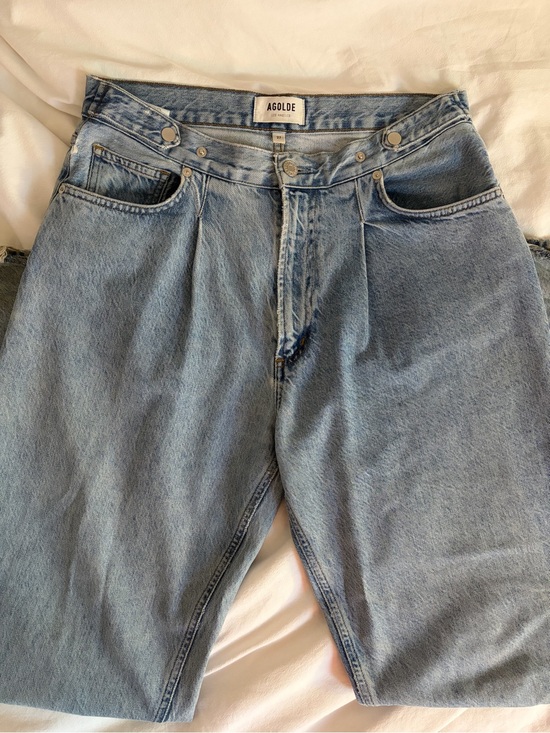 Agolde Denim - AGOLDE light Blue Relaxed Fit Jeans